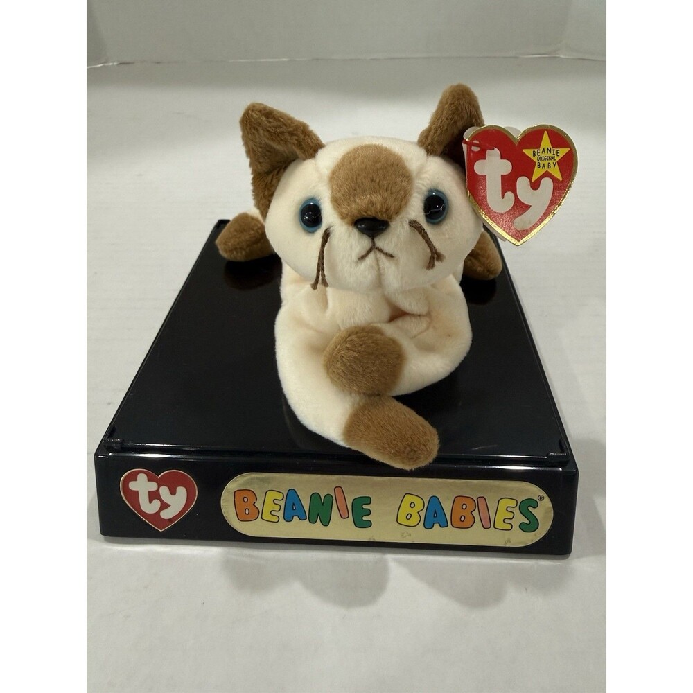 Ty Beanie Baby Snip Siamese Cat Plush Errors Hang & Tush Tags Rare Vintage